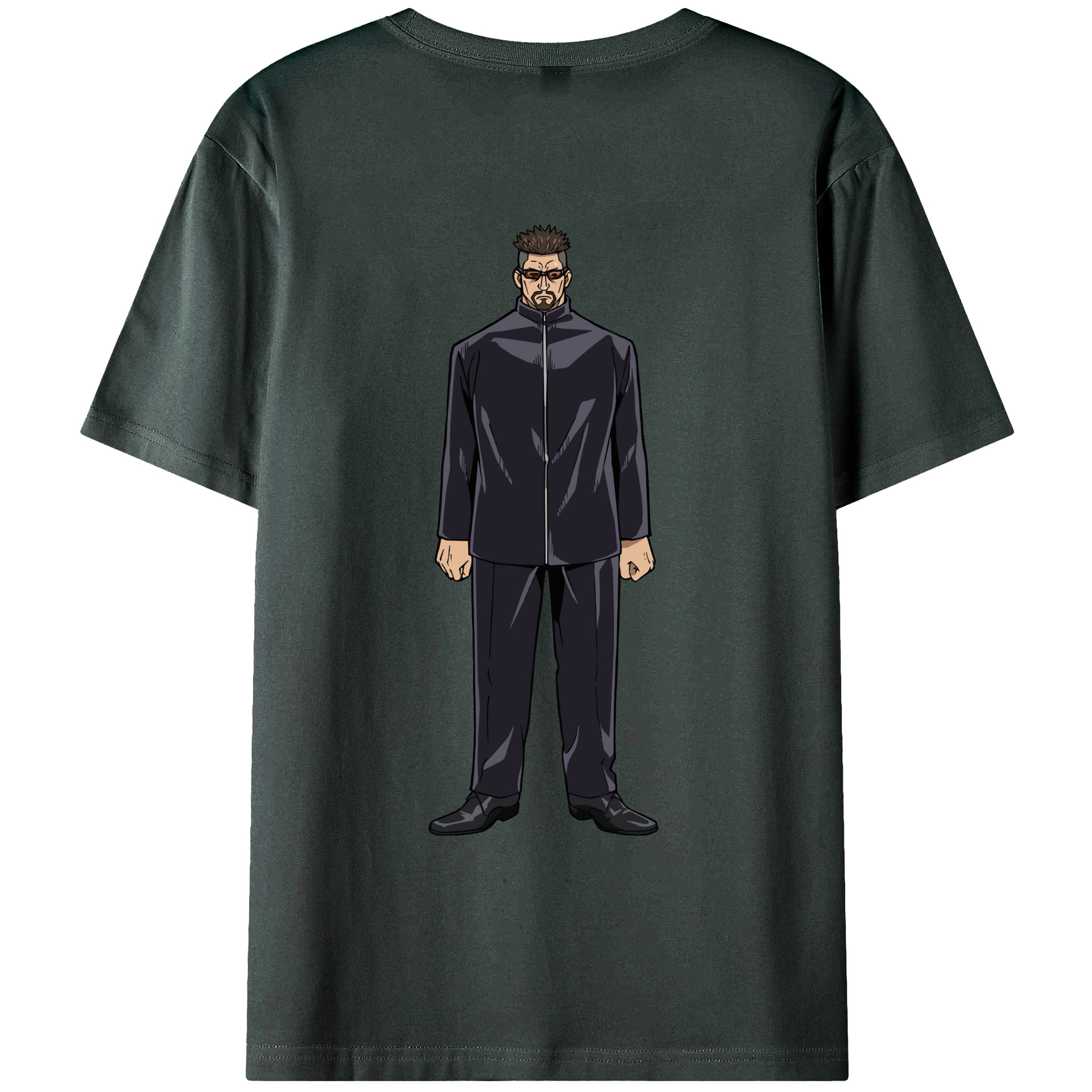 （画像用） 呪術廻戦 Jujutsu Kaisen 綿100％ メンズ半袖Tシャツ（バックプリント） 通気性